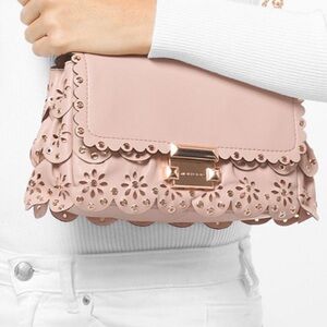 Michael Kors Blush Floral Cutout Shoulder bag. NWOT.